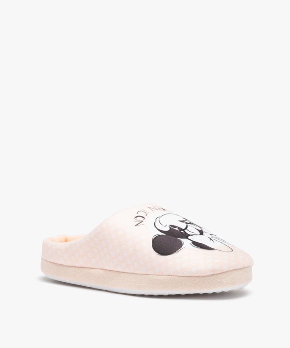 Chaussons femme mules plates Minnie - Disney vue2 - MINNIE - GEMO