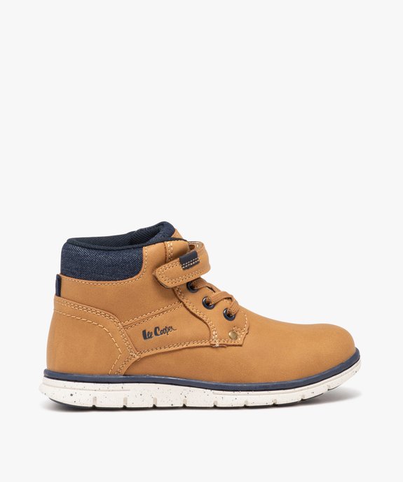 Boots garçon unies à col denim et à scratch - Lee Cooper vue1 - LEE COOPER - GEMO