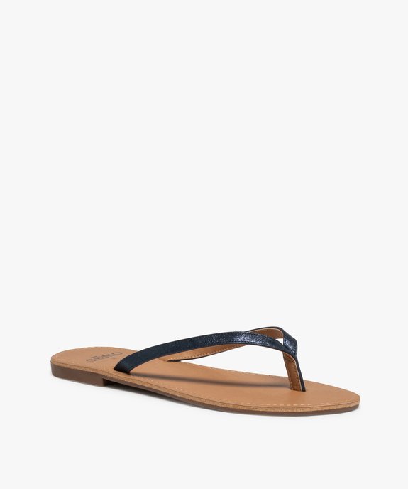 Tongs femme à petit talon plat et lanières fines - Valentina Baldano vue2 - VALENTINA BALDA - GEMO