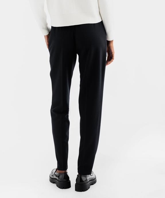 Pantalon de tailleur en maille fluide et extensible femme vue3 - GEMO(FEMME PAP) - GEMO