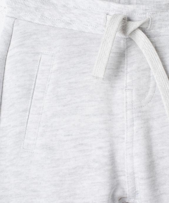 Pantalon de jogging avec ceinture bord-côte bébé garçon vue2 - GEMO 4G BEBE - GEMO