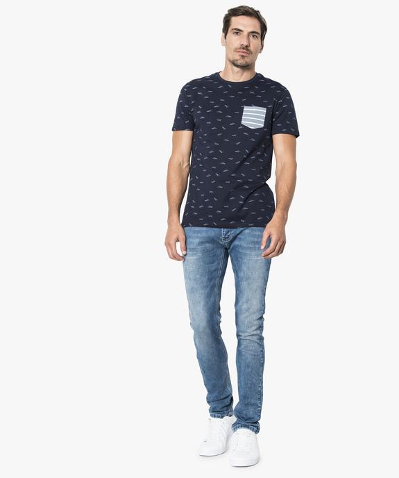Jean homme coupe slim vue5 - GEMO (HOMME) - GEMO