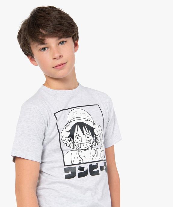 Tee-shirt garçon à manches courtes imprimé - One Piece vue1 - ONE PIECE - GEMO