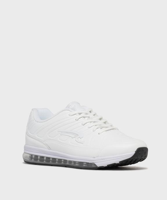 Baskets dessus embossé avec semelle bulle d’air homme - Airness vue2 - AIRNESS - GEMO