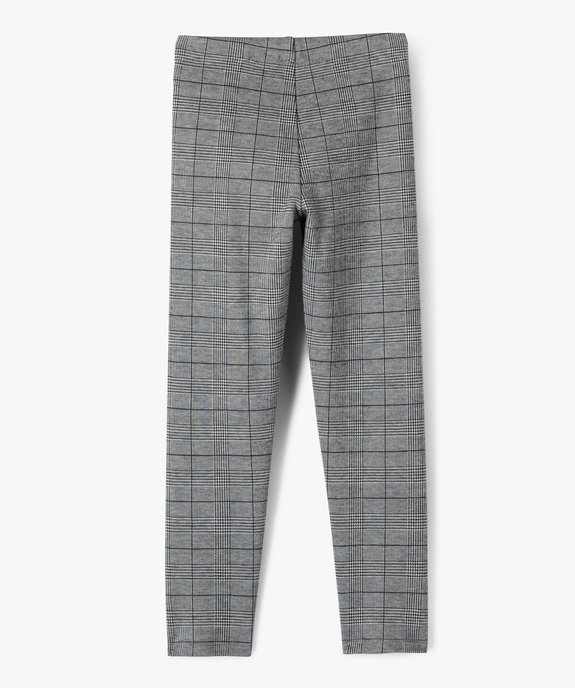 Pantalon en maille motif Prince-de-Galles fille vue3 - GEMO (ENFANT) - GEMO