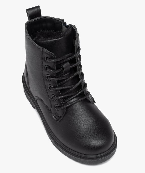 Boots à lacets et semelle crantée style rangers fille vue5 - GEMO (ENFANT) - GEMO