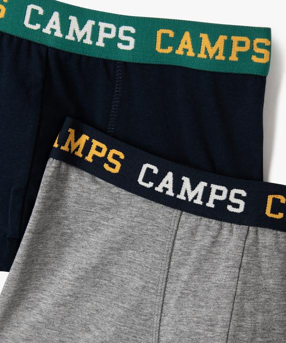 Boxers en coton stretch garçon (lot de 2) - Camps United vue2 - CAMPS GEMO FOR GOOD - GEMO