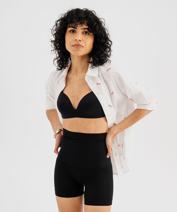 Boxer long en microfibre extensible silhouette affinée femme vue1 - GEMO(HOMWR FEM) - GEMO