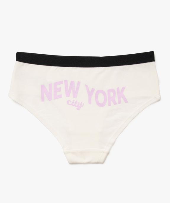 Shorties en coton stretch inscriptions US fille (lot de 3) - GEMO 4G FILLE Shorties en coton stretch inscriptions US fille (lot de 3) vue5 - GEMO 4G FILLE - GEMO