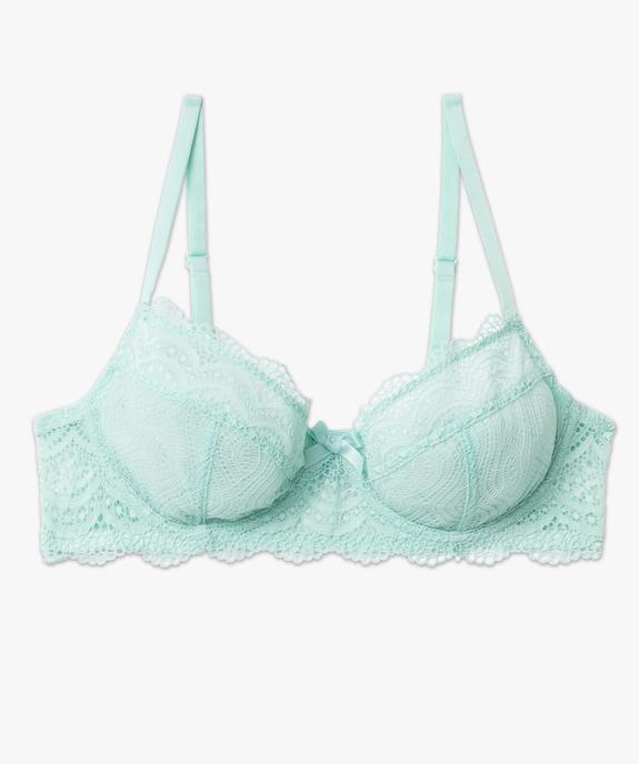 Soutien-gorge à armatures forme corbeille en dentelle vue4 - GEMO(HOMWR FEM) - GEMO