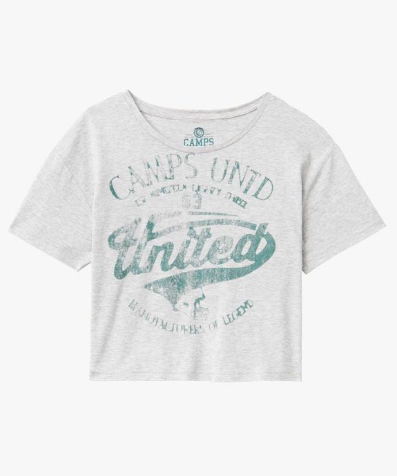 Tee-shirt femme à manches courtes inscription XXL - Camps United vue4 - CAMPS UNITED - GEMO