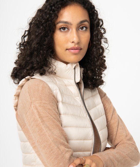 Doudoune sans manches avec col montant femme vue2 - GEMO 4G FEMME - GEMO