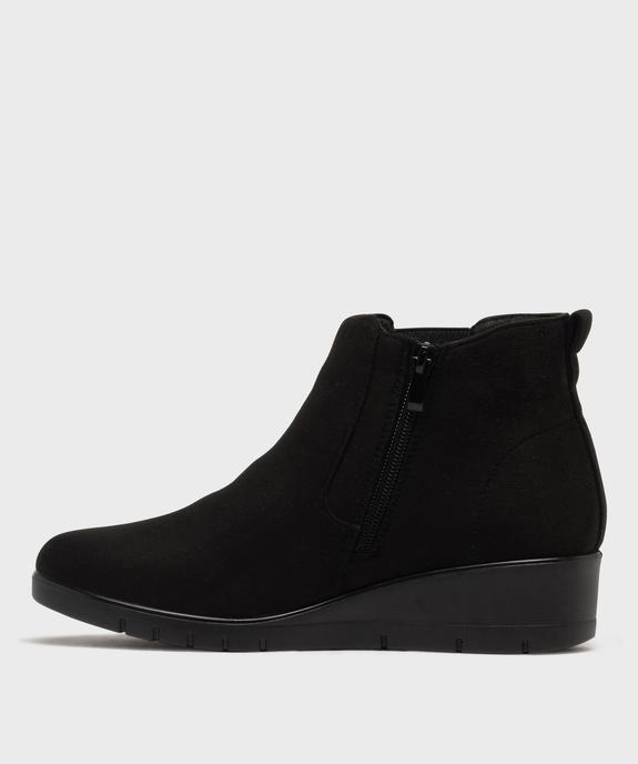 Boots confort à talon compensé femme vue3 - G'FLEX - GEMO