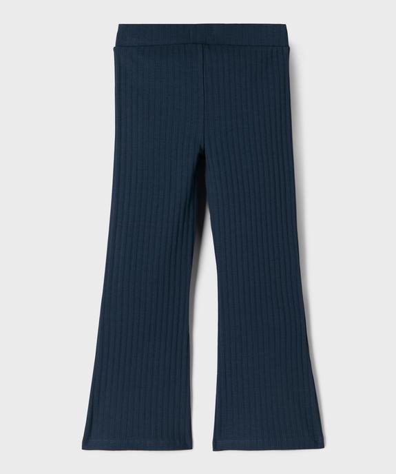 Legging flare en jersey côtelée fille vue3 - GEMO 4G FILLE - GEMO