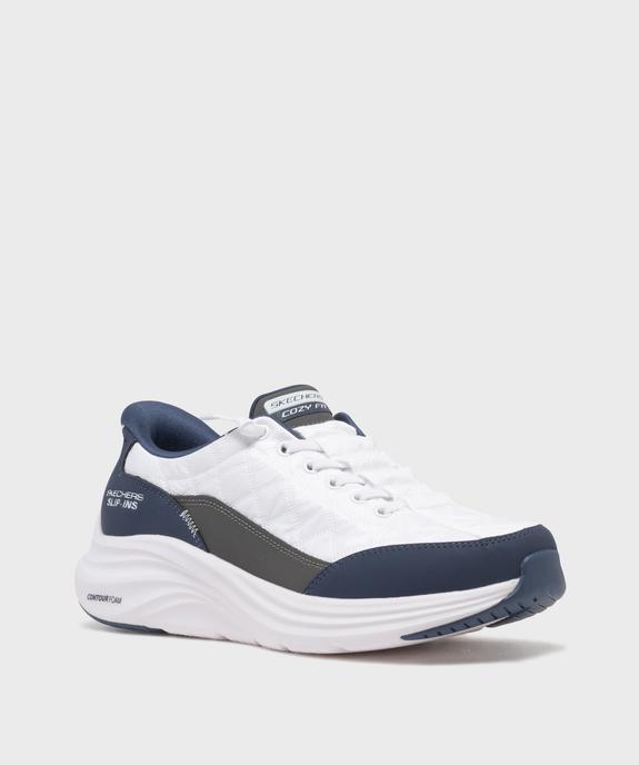 Baskets en toile sur épaisse semelle faciles à enfiler homme - Skechers vue2 - SKECHERS - GEMO