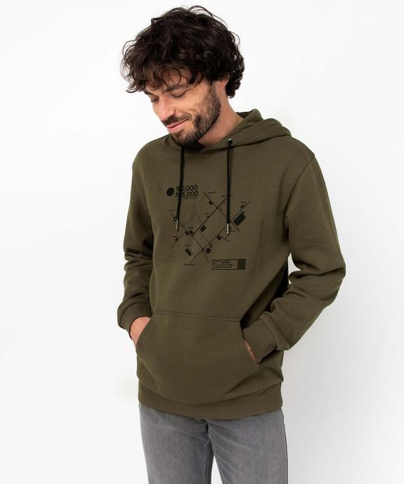 Sweat homme à capuche doux et chaud vue1 - GEMO 4G HOMME - GEMO