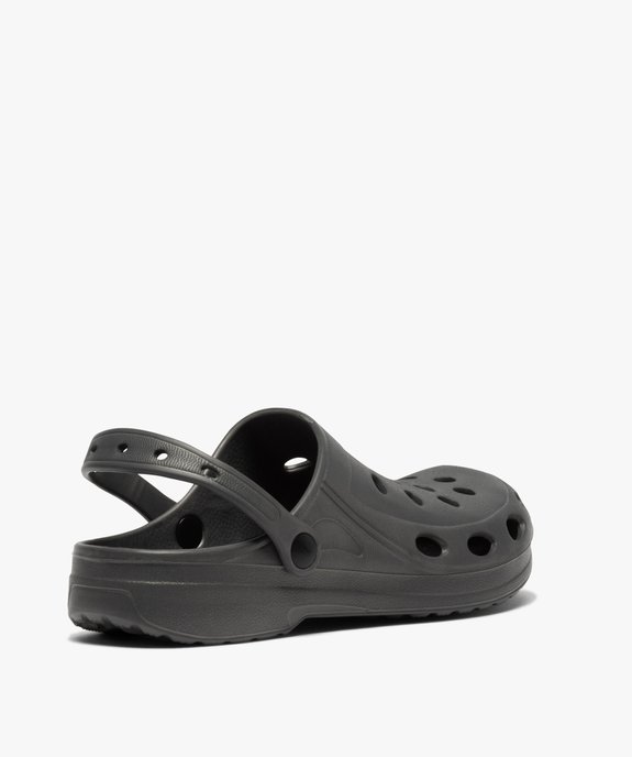 Sabots homme unis souples avec perforations vue4 - GEMO (PLAGE) - GEMO