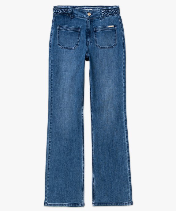 Jean large avec ceinture fantaisie femme - LuluCastagnette vue4 - LULUCASTAGNETTE - GEMO