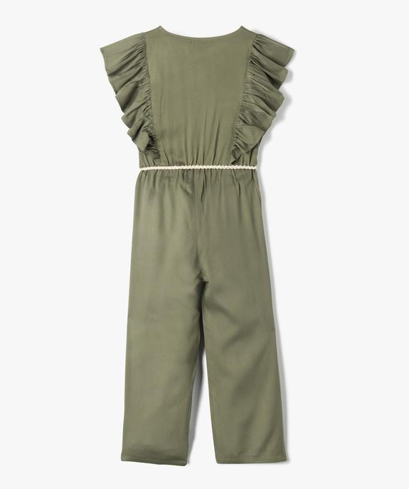 Combinaison pantalon fille avec volants sur les épaules vue3 - GEMO (ENFANT) - GEMO
