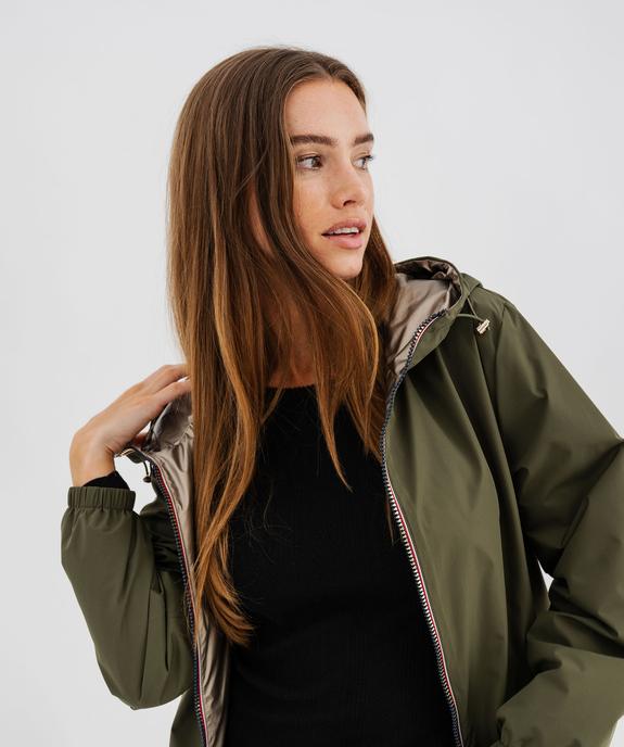 Imperméable réversible et déperlant à capuche femme vue2 - GEMO 4G FEMME - GEMO