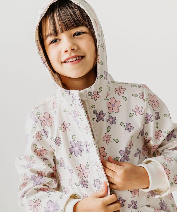 Imperméable à capuche à motifs fleuris fille vue10 - GEMO (ENFANT) - GEMO