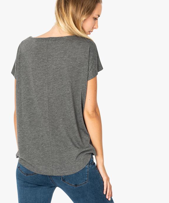 Tee-shirt femme loose imprimé  vue3 - GEMO(FEMME PAP) - GEMO