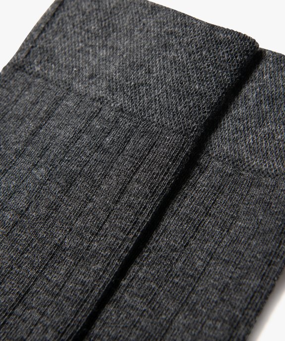 Chaussettes en maille côtelée homme (lot de 2) vue2 - GEMO(HOMWR HOM) - GEMO