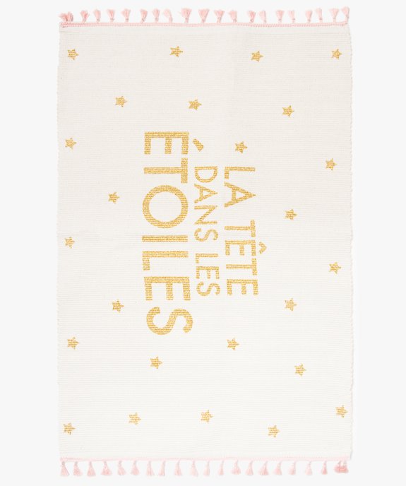 Tapis pour chambre d’enfant avec inscription pailletée et motifs étoiles vue1 - GEMO (ACCESS) - GEMO