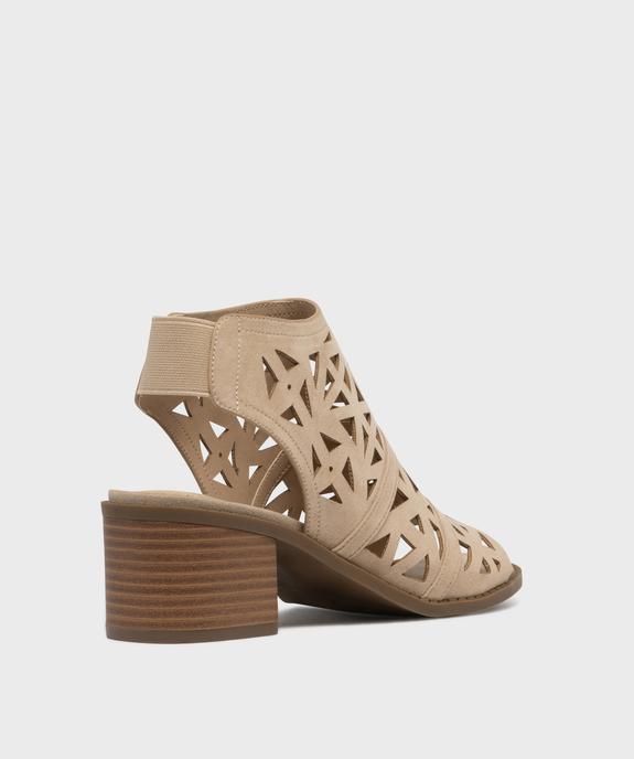 Bottines ouvertes devant et talon femme - Valentina Baldano vue4 - VALENTINA BALDA - GEMO