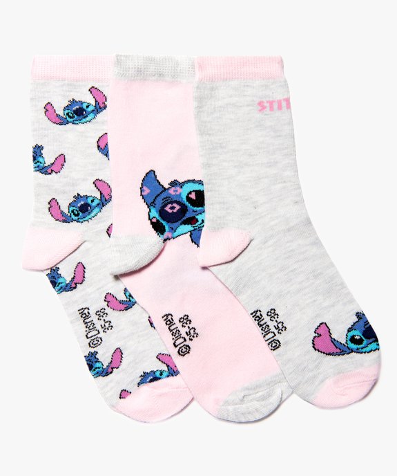 Chaussettes fille avec motifs (lot de 3) - Lilo et Stitch vue1 - LILO & STITCH - GEMO