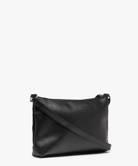 Sac femme forme pochette avec bande texturée sur l’avant vue2 - GEMO (ACCESS) - GEMO