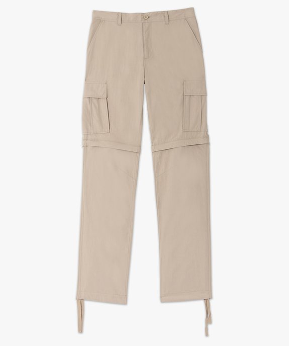 Pantalon homme en toile transformable en bermuda vue5 - GEMO (HOMME) - GEMO