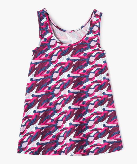 Robe imprimée avec doublure combishort fille - GEMO (ENFANT) Robe imprimée avec doublure combishort fille vue3 - GEMO (ENFANT) - GEMO