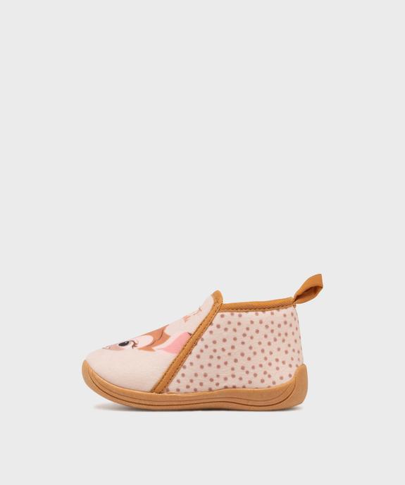 Chaussons en velours zippées moelleux imprimé Bambi fille - Disney vue3 - BAMBI - GEMO