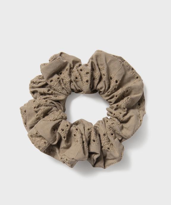 Chouchou cheveux brodé femme vue1 - GEMO (ACCESS) - GEMO