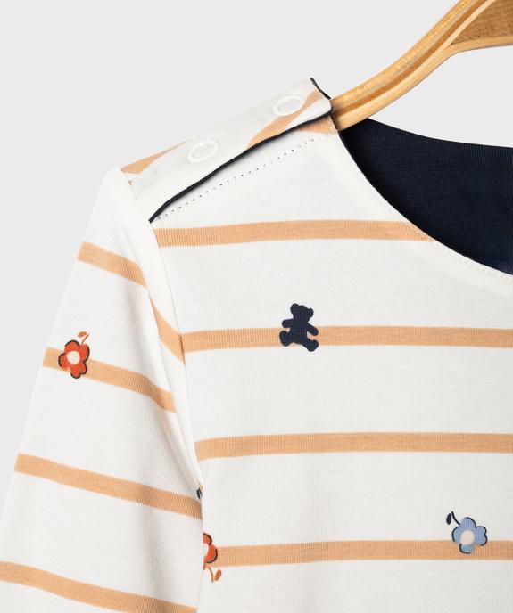 Tee-shirt manches longues réversible bébé fille - LuluCastagnette vue5 - LULU CASTAGNETTE GEMO FOR GOOD - GEMO