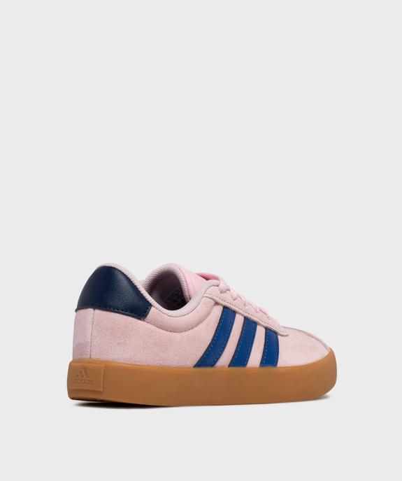 Baskets en cuir suédé VL Court 3.0 fille - Adidas vue4 - ADIDAS - GEMO