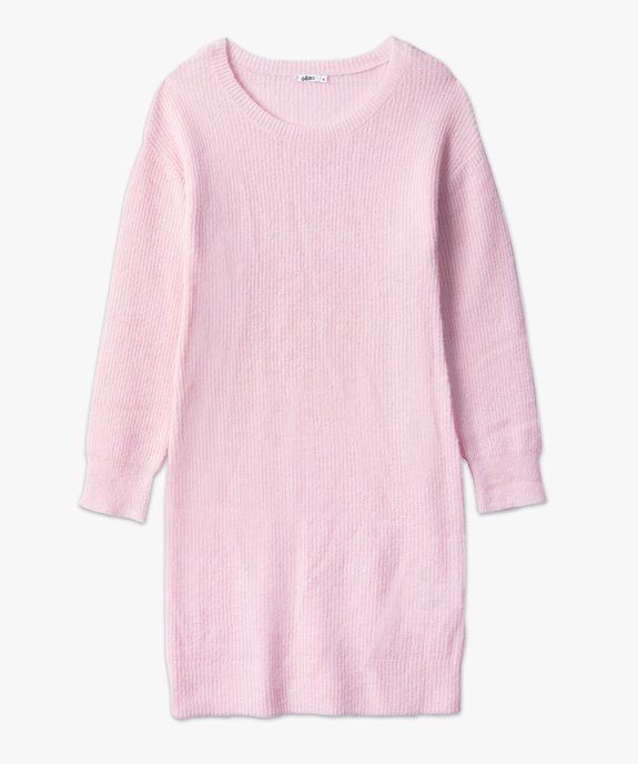 Robe pull femme en maille avec col rond vue4 - GEMO(FEMME PAP) - GEMO