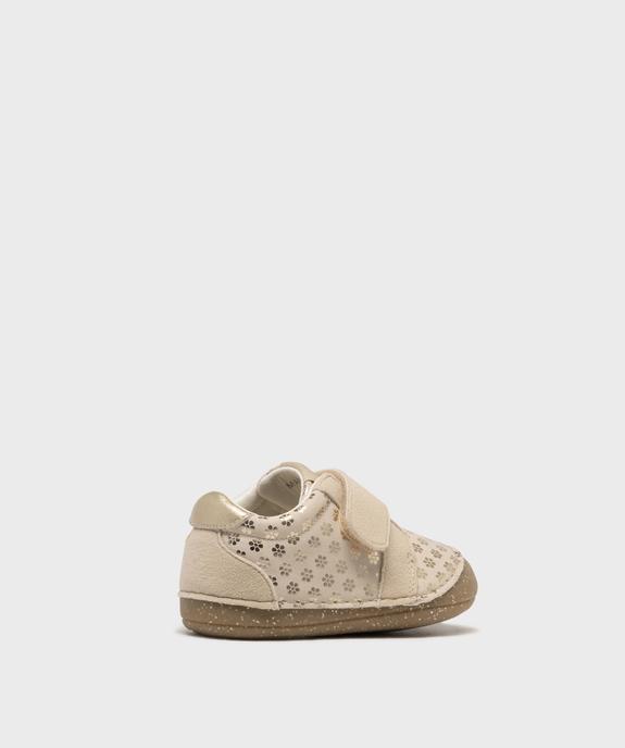 Chaussures de parc à motifs fleuris scintillants bébé fille - Alma vue5 - ALMA - GEMO