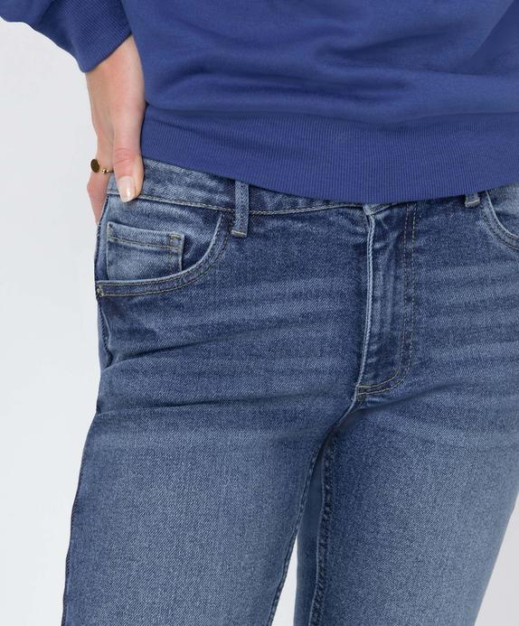 Jean femme coupe Slim coloris délavé vue5 - GEMO 4G FEMME - GEMO