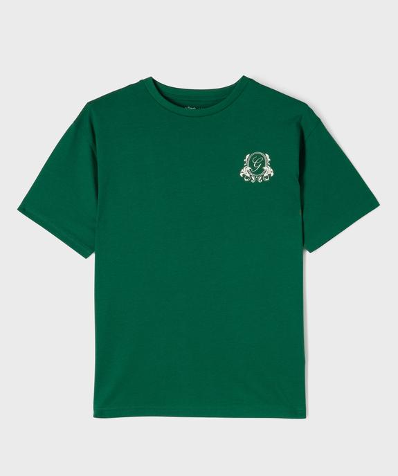 Tee-shirt manches courtes motif poitrine et dos garçon vue1 - GEMO 4G GARCON - GEMO