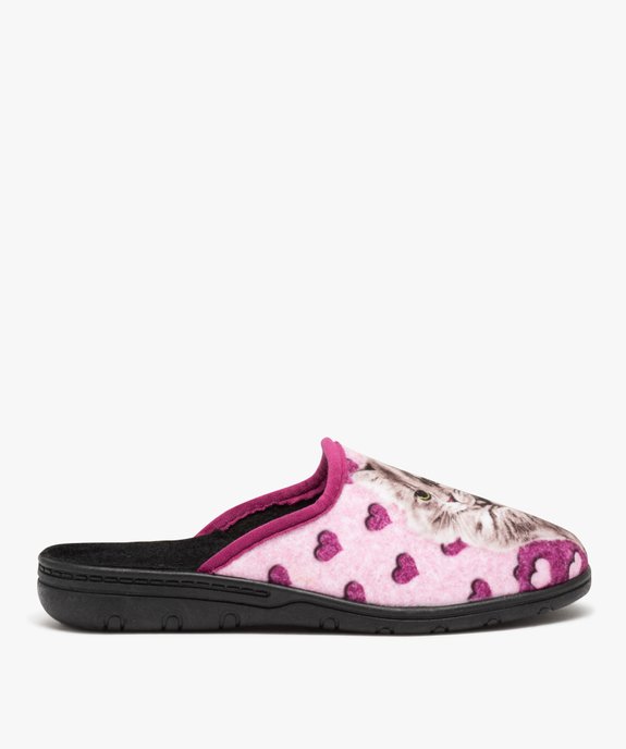 Chaussons femme mules confortables en jersey vue1 - GEMO(HOMWR FEM) - GEMO