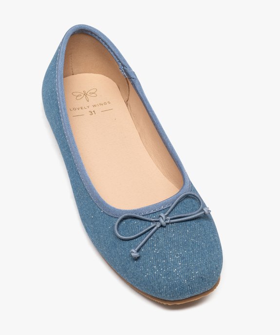 Ballerines en toile denim pailleté fille vue5 - LOVELY WINGS - GEMO