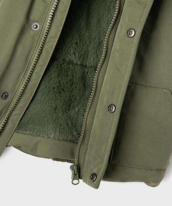 Parka à capuche en matière déperlante avec doublure chaude bébé garçon vue3 - GEMO(BEBE DEBT) - GEMO