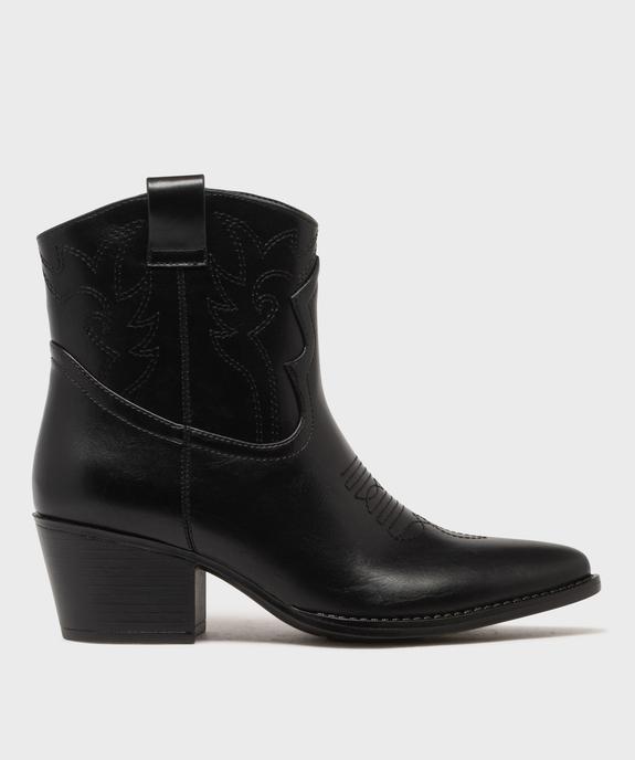Boots santiags avec dessus brodé femme - Follow Me vue1 - FOLLOW ME - GEMO