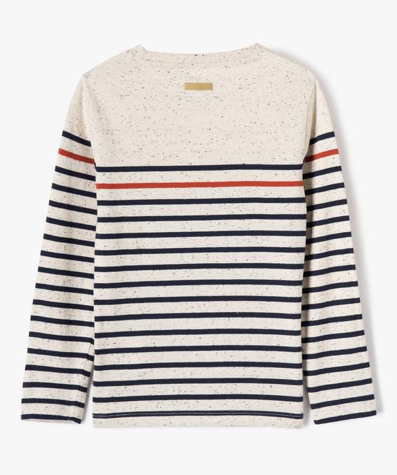 Tee-shirt manches longues brodé garçon vue4 - LULUCASTAGNETTE - GEMO