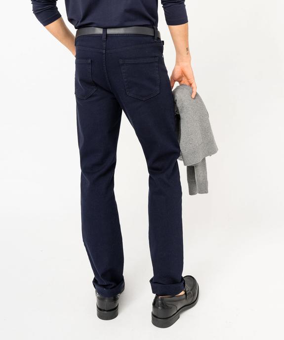 Pantalon en coton coupe Slim homme vue3 - GEMO 4G HOMME - GEMO