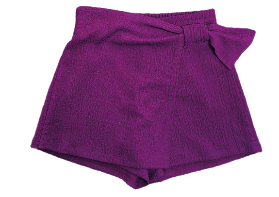 Jupe short en maille gaufrée fille vue1 - GEMO (ENFANT) - GEMO