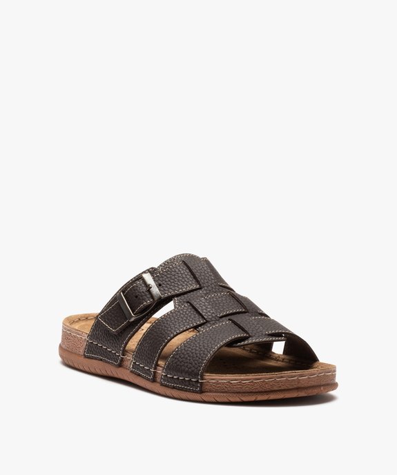 Mules homme ajustables à brides multiples vue2 - GEMO (CASUAL) - GEMO