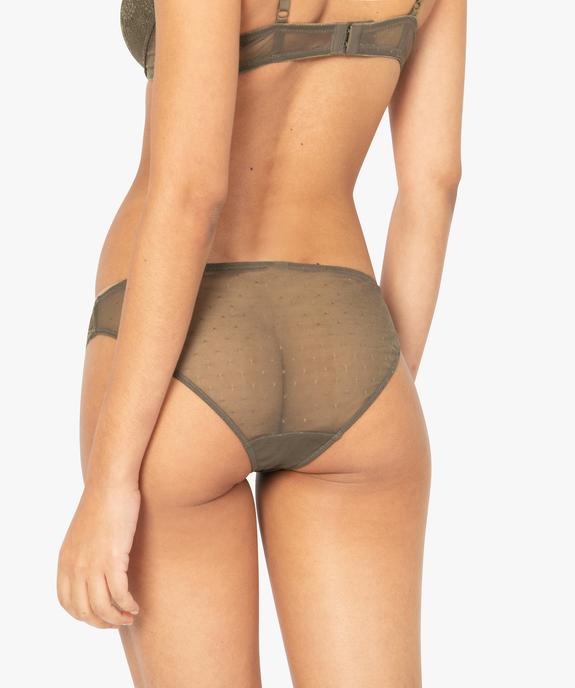 Culotte femme en dentelle et tulle (lot de 2) vue2 - GEMO(HOMWR FEM) - GEMO